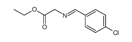 (4-chlorobenzylideneamino)acetic acid ethyl ester Structure