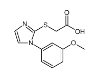 Acetic acid, 2-[[1-(3-methoxyphenyl)-1H-imidazol-2-yl]thio] Structure