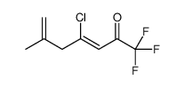 4-chloro-1,1,1-trifluoro-6-methylhepta-3,6-dien-2-one结构式