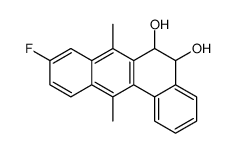 9-fluoro-7,12-dimethyl-5,6-dihydrobenzo[a]anthracene-5,6-diol结构式
