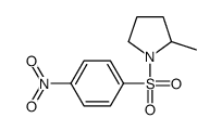 2-甲基-1-[(4-硝基苯基)磺酰基]吡咯烷结构式