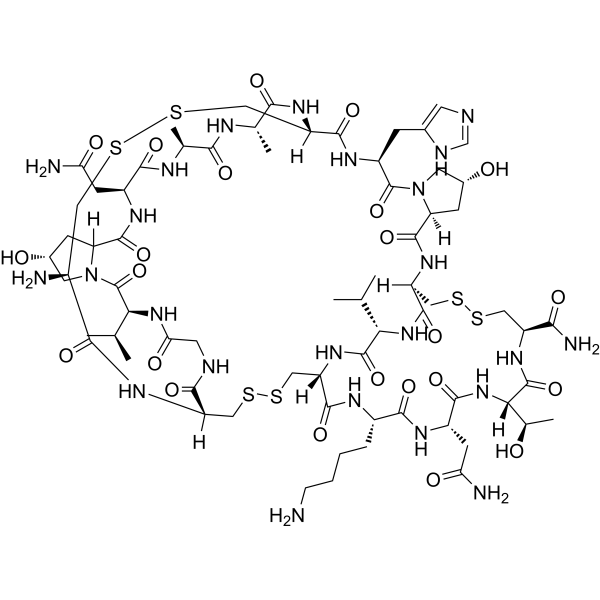 αA-Conotoxin OIVA结构式