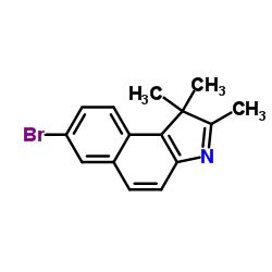 7-溴-1,1,2-三甲基-1H-苯并[e]吲哚结构式