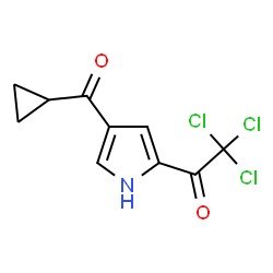 2,2,2-TRICHLORO-1-[4-(CYCLOPROPYLCARBONYL)-1H-PYRROL-2-YL]-1-ETHANONE structure