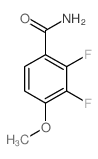 2,3-二氟-4-甲氧基苯甲酰胺结构式