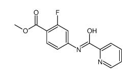 methyl 2-fluoro-4-(pyridine-2-carbonylamino)benzoate结构式