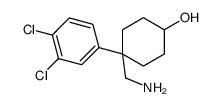 4-(氨基甲基)-4-(3,4-二氯苯基)环己醇结构式