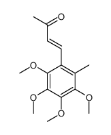 4-(2,3,4,5-tetramethoxy-6-methylphenyl)but-3-en-2-one结构式