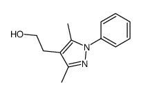 2-(3,5-dimethyl-1-phenylpyrazol-4-yl)ethanol Structure