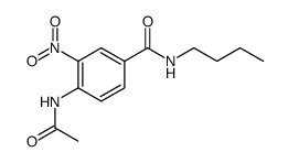 2'-Nitro-4'-butylcarbamoyl-acetanilid结构式
