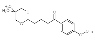4-(5,5-DIMETHYL-1,3-DIOXAN-2-YL)-4'-METHOXYBUTYROPHENONE structure