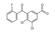 (2,3-dichloro-5-nitrophenyl)-(2-fluorophenyl)methanone Structure