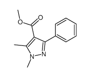 methyl 1,5-dimethyl-3-phenylpyrazole-4-carboxylate结构式