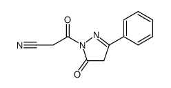 1H-Pyrazole-1-propanenitrile, 4,5-dihydro-β,5-dioxo-3-phenyl结构式
