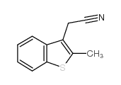 3-氰基甲基-2-甲基苯并[b]噻吩结构式