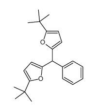 2-tert-butyl-5-[(5-tert-butylfuran-2-yl)-phenylmethyl]furan Structure