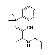 N-(2-phenylpropan-2-yl)-2-(propylamino)propanamide结构式