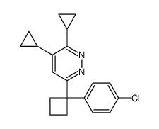6-[1-(4-chlorophenyl)cyclobutyl]-3,4-dicyclopropylpyridazine Structure