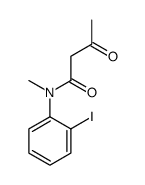 N-(2-iodophenyl)-N-methyl-3-oxobutanamide Structure