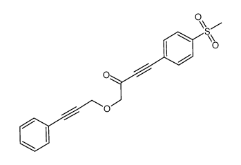 4-[4-(methylsulfonyl)phenyl]-1-[(3-phenylprop-2-yn-1-yl)oxy]but-3-yn-2-one Structure