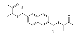 bis(3-oxobutan-2-yl) naphthalene-2,6-dicarbodithioate结构式