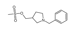 (R/S)-Methanesulfonic acid 1-benzyl-pyrrolidin-3-ylmethyl ester结构式