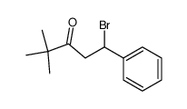 1-bromo-4,4-dimethyl-1-phenyl-pentan-3-one Structure