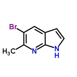 5-溴-6-甲基4-氮杂-吲哚结构式