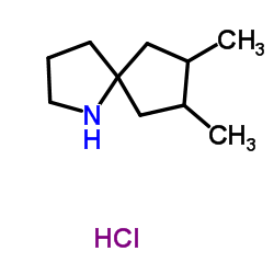 7,8-dimethyl-1-azaspiro[4.4]nonane hydrochloride Structure