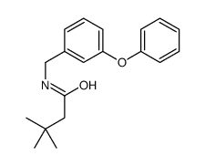3,3-dimethyl-N-[(3-phenoxyphenyl)methyl]butanamide Structure
