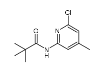 N-(6-chloro-4-methylpyridin-2-yl)pivalamide Structure