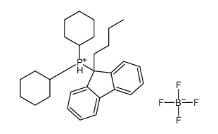 (9-Butyl-9-fluorenyl)dicyclohexylphosphine tetrafluoroborate,cataCXium(R) FBu structure