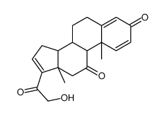21-羟基孕烯-1,4,16-三烯-3,11,20-三酮结构式