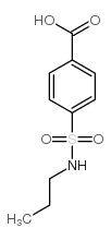 4-[(丙氨基)磺酰基]苯甲酸结构式