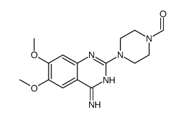 4-(4-amino-6,7-dimethoxyquinazolin-2-yl)piperazine-1-carbaldehyde structure