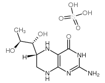(6R)-四氢-L-生物蝶呤硫酸盐结构式