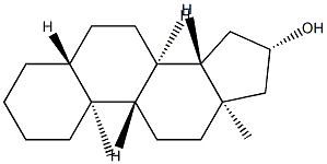 5α-Androstan-16β-ol结构式