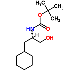 (S)-(-)-2-(Boc-氨基)-3-环己基-1-丙醇结构式