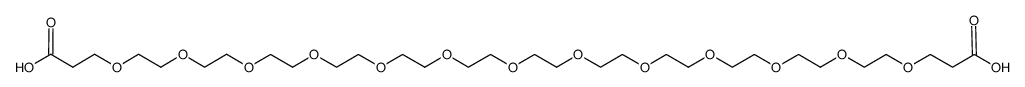 α,ω-二丙酸十二乙二醇结构式