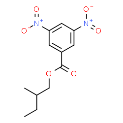 Benzoic acid, 3,5-dinitro-, 2-Methylbutyl ester Structure