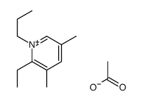 2-ethyl-3,5-dimethyl-1-propylpyridin-1-ium,acetate结构式
