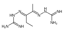 2-[(E)-[(2Z)-2-(diaminomethylidenehydrazinylidene)pentan-3-ylidene]amino]guanidine结构式