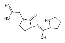 3-(N-prolylamine)-2-oxo-1-pyrrolidineacetamide结构式
