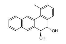 (5S,6S)-1-Methyl-5,6-dihydro-benzo[a]anthracene-5,6-diol结构式
