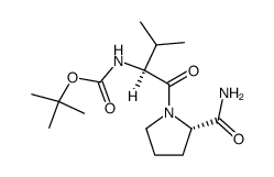 Boc-L-Val-L-Pro-NH2结构式