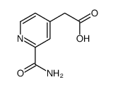 2-(2-氨基甲酰吡啶-4-基)乙酸结构式