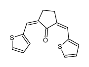 2,5-bis(thiophen-2-ylmethylidene)cyclopentan-1-one结构式