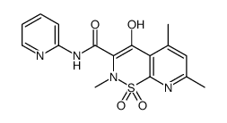 4-hydroxy-2,5,7-trimethyl-1,1-dioxo-N-pyridin-2-ylpyrido[3,2-e]thiazine-3-carboxamide Structure