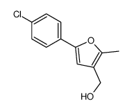 5-(4-氯苯基)-3-羟基甲基-2-甲基呋喃结构式