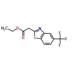 Ethyl [5-(trifluoromethyl)-1,3-benzothiazol-2-yl]acetate Structure